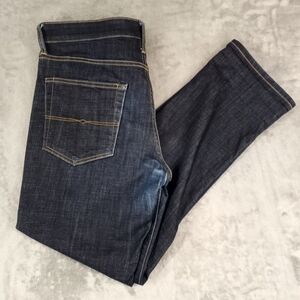 Lucky Brand Men's Dark Blue Denim Straeght Jeans Size 34X32